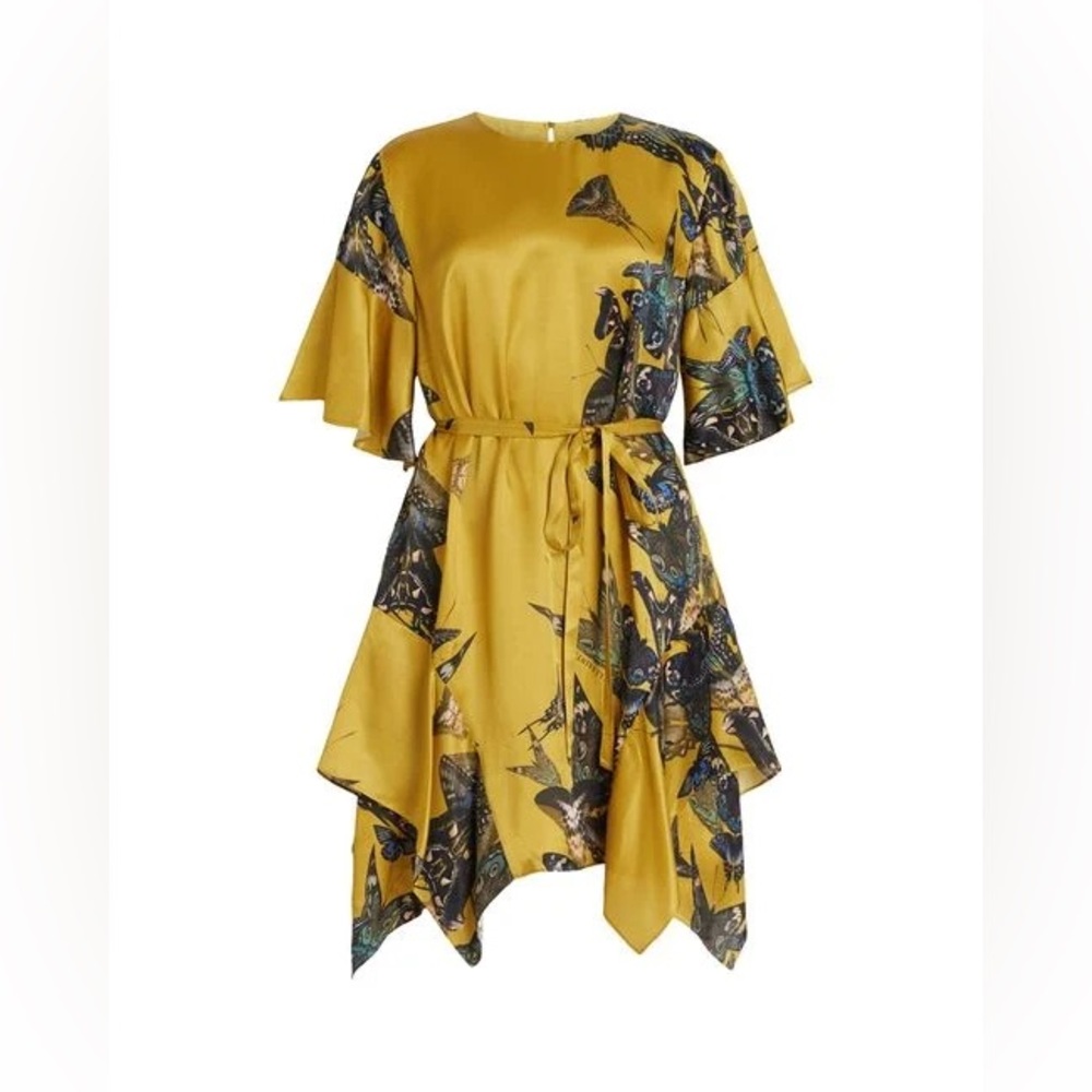 NWT AllSaints Butterfly Print Diana Dress - Picture 5 of 5